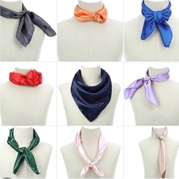 Chic Elegant design Square Bandana  Neckerchief VTG - Picture 12 of 16